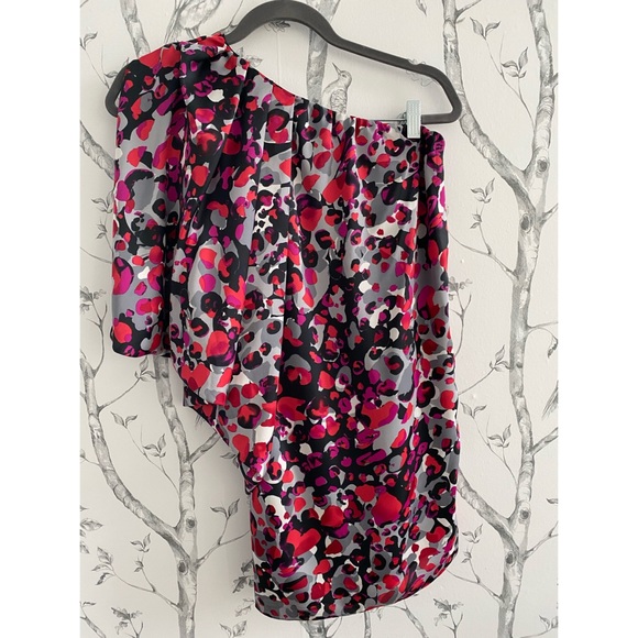 AIDAN MATTOX One Shoulder Mini Dress SIZE 0 - Picture 2 of 9